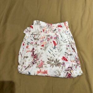 Jones New York Floral High Waist Women's linen-ish pants